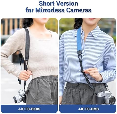 Blue Minimalist Denim lifestyle Camera Shoulder Neck Strap with Quick Release for Most Mirrorless Cameras Canon EOS R50 R10 Fuji X-T30 III XT-50 Nikon Z5 Z50 II Z fc Zf, Adjustable Comfortable Strap - Image 2
