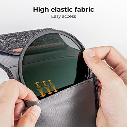 K&F CONCEPT Lens Filter Pouch, Lens Filter Case Up to 62mm - Image 5
