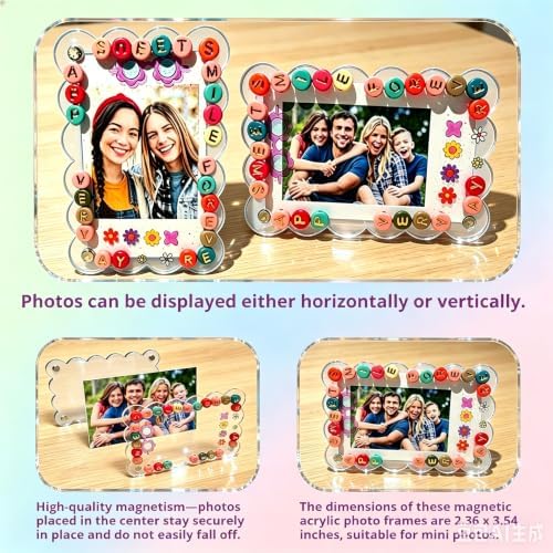 10 Sets 2.36 x 3.54 Inch Clear DIY Acrylic Magnetic Frame Craft Kit - Image 5