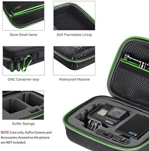 HSU Carrying Case for GoPro Camera and Accessories (Small Size Green) - Image 3