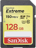 SANDISK 128GB Extreme SDXC UHS-I Memory Card - 150MB/s, C10, U3, V30, 4K UHD, SD Card - SDSDXV5-128G-GNCIN by Unknown