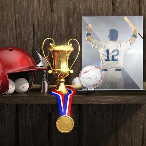 DoubleFill Acrylic Display Case Ball Cards,Black,Large,Baseball - Image 4