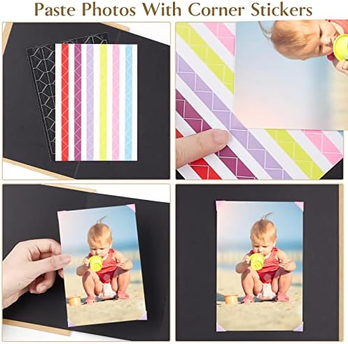 Small Accordion Scrapbook Album, 6x8 Inch with Marker Pens - Image 6