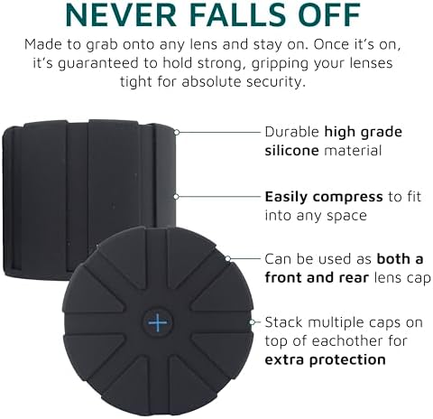 KUVRD Universal Lens Cap v1 - Silicone Camera Lens Protector, Single - Image 5