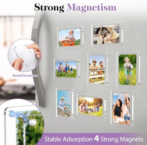 SAMYUCHO 40 Packs Magnetic Picture Frame for Refrigerator, 2.36 x 3.54 Inch - Image 4