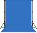 Blue Photo Backdrop Professional Photography Background Polyester 10x10ft | Seamless Design eliminates Wrinkle Portrait Photography Wedding Dark Theme Decorations by MIZSYE