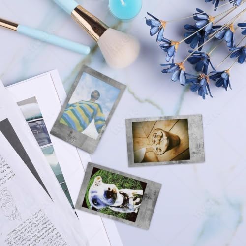 FUJIFILM Instax Mini Stone Gray Instant Film (20 Shots) + 4 AA Batteries + BluebirdSales Microfiber Cleaning Cloth – Creative Photography Bundle (Mini Stone Gray 20 Exposure) - Image 4