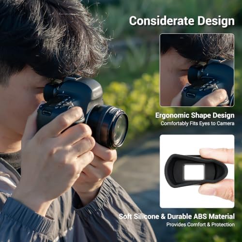 Long Soft EF Eyecup Eyepiece Viewfinder for Canon Rebel T7 T6 EOS 90D 80D - Image 4