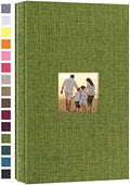 potricher Photo Album 4x6 Pictures, 300 Pockets, Linen Cover, Green by potricher