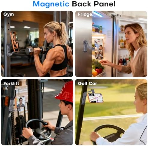 OMOTON TP03 [Ultra-Slim] 360° Rotating for MagSafe Tripod with Hook, Gray - Image 5