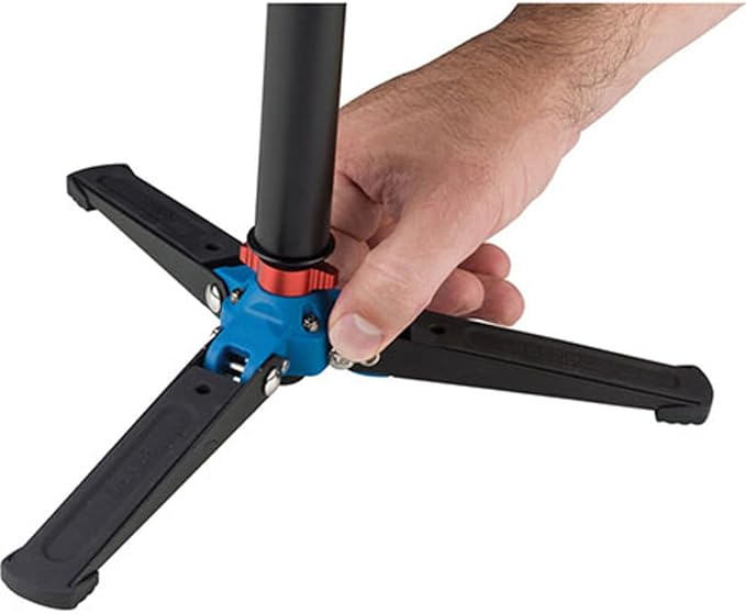 Benro 4 Section Aluminum Monopod with 3-Leg Locking Base, Flip Lock Legs, 22" Maximum Height, 44.1 lb. Load Capacity- Black (A48FD) - Image 6