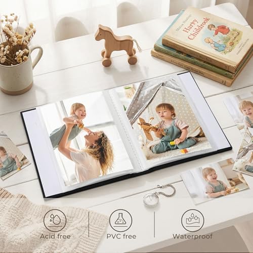 Vienrose 4x6 Mini Photo Album, 2 Pack, 52 Photos, Black - Image 5