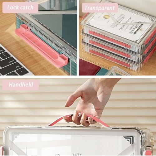 Clear Storage Box with Latch, 2 Pack, Stackable - Image 4