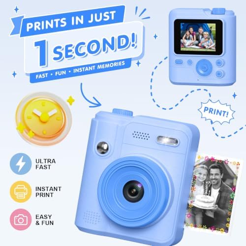 Gofunly Kids Camera Instant Print: Birthday Gifts for Age 4-10 Girls Boys - Image 3