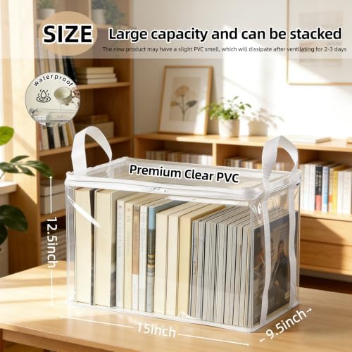 1 Pack Clear Comic Book Storage Container, White - Image 2