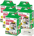 Fujifilm INSTAX Mini Instant Film (White) For Fujifilm Mini 8 & Mini 9 Cameras w/ Microfiber Cloth by Quality Photo (100 Film Sheets) by FUJIFILM