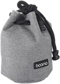 PATIKIL Soft Drawstring Lens Case, Lens Pouch Bag with Cotton Pad, Grey by PATIKIL
