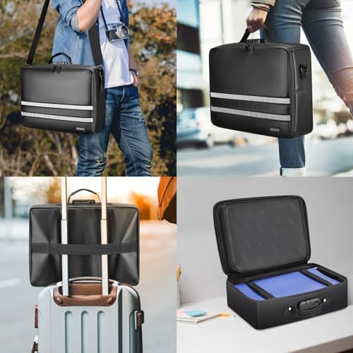 DEEGO Fireproof Document Organizer With Lock,Important Document Folder - Image 6