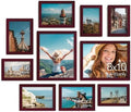 Vittanly 10 Pack Picture Frames Collage Wall Decor, Cherry Red by Vittanly
