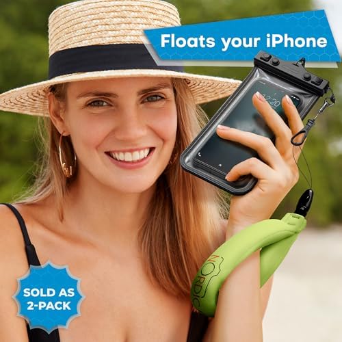 Nordic Flash Floating Wrist Strap (2-pack) for Phone & Action Camera - Compatible with GoPro Hero 13, Insta360 X4, DJI Action 5 Pro, OM System TG-7, Kodak PixPro WPZ2 & iPhone - Pink & Green - Image 2