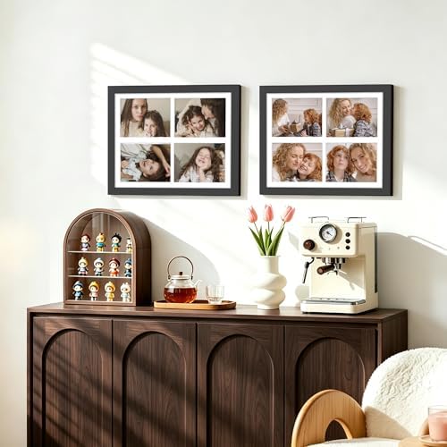 DUENPY 4 Pack 12x16 Collage Frame For 4 5x7 Photos Black - Image 2