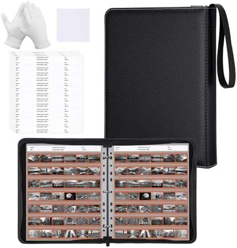 35mm Film Holder 135-7, Pack of 30 Acid Free Film Negative Sleeves & Acid Free Film Negative Storage Kit by ENPOINT