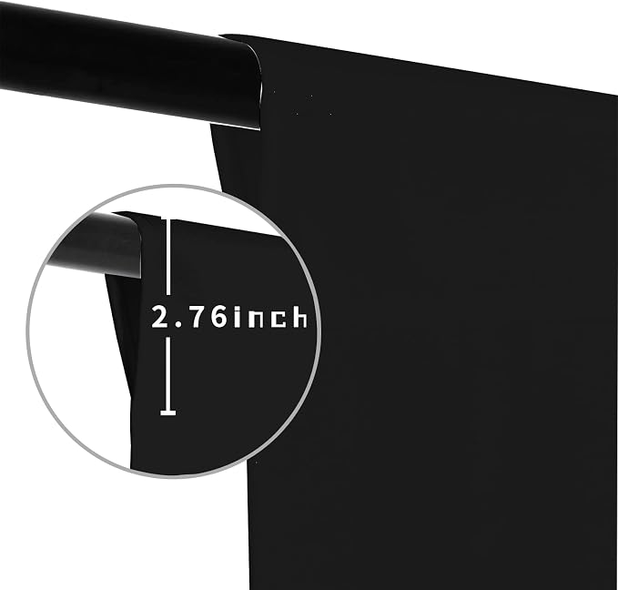 Black Photo Backdrop for Photoshoot Background Photography 8x10ft | Polyester, Portrait Product Party Photographic, Video Live Streaming - Image 5