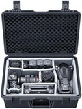 Lykus PVC2 Hard Case with Dividers for Cameras,Lenses,DJI Mavic/Air/Mini by Lykus