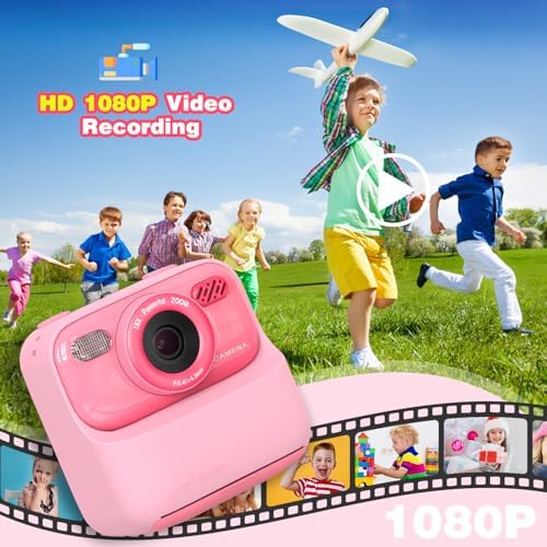 masterbee Kid Camera Instant Print Photo, Birthday Gifts for Girls and Boys, Kids Digital Camera Toys, 1080P HD Video, 3 4 5 6 7 8 9 10 11 12 Year Old Boy Gifts/Girl Gifts - Image 4