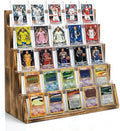 5 Tier Wooden Card Display Stand Holds 20-25 PSA BGS SGC Graded Sports Card by Unknown