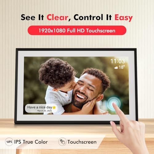 Digital Picture Frame, Frameo 15.6'' Digital Photo Frame WiFi Large Display - Image 5