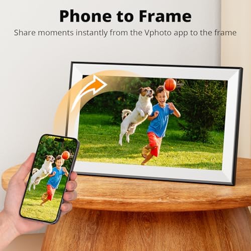 Dragon Touch 15.6 Inch Large Digital Picture Frame - WiFi Digital Photo Frame with 32GB Storage, FHD 1080P Touch Screen, Auto-Rotate, Share Photos/Videos Instantly via Free App Best Gifts for Mom - Image 3
