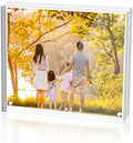Sezanrpt Acrylic 4x4 Square Picture Frame, Magnetic Acrylic Picture Frames for 4x4 or 3x3 Pictures Display, Clear Double Sided Thick Picture Frames, Photo Frames Desktop Display by Sezanrpt