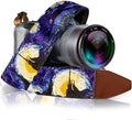 Art Tribute Camera Strap - Shoulder, Crossbody & Neck Camera Strap for Photographers, Fits All Cameras, Canon Nikon Sony Fujifilm, Padded Strap W/Quick Release, Leather Ends, Van Gogh Starry Night by ArtTribute
