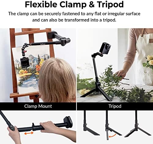 Brinno 3-in-1 Monopod, Phone & Action Camera Tripod, Clamp Mount, 360 Rotation & Universal Phone Holder for Mobile Phones & Action Cameras - ACC1100 - Image 2