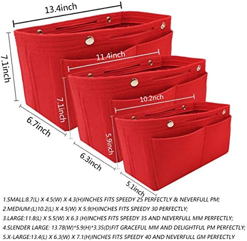 LEXSION Purse Organizer Insert Multi Pocket Bag Organizer Shaper - Image 7