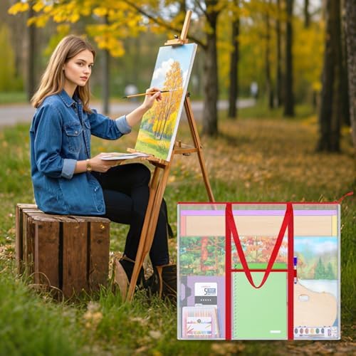 ZKOO Bulletin Board Poster Storage, Extra-Large Storage Chart Art Portfolio Bag 30 x 25 Inchs, Bulletin Board Sheet Organization for Bulletin Boards, Scrapbooks, Keepsake and Poster (30" X 25") - Image 6