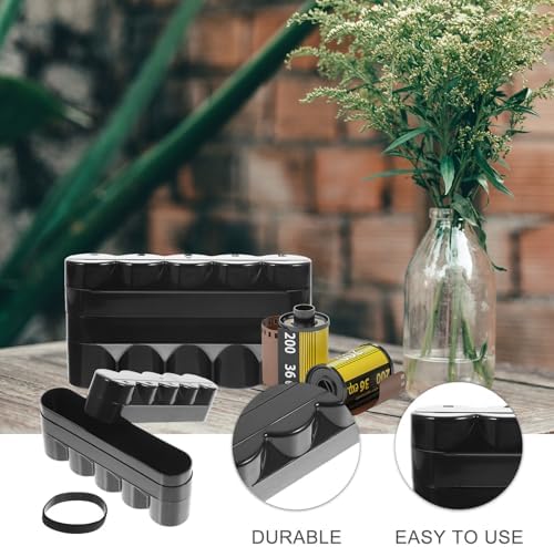 Black 120 Film Storage Case Plastic Holder for 5 Rolls - Image 7