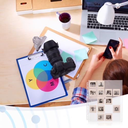Fuyoooo 100 Pack Protective Photo Slide Pages Holds 20 35mm Slides - Image 5