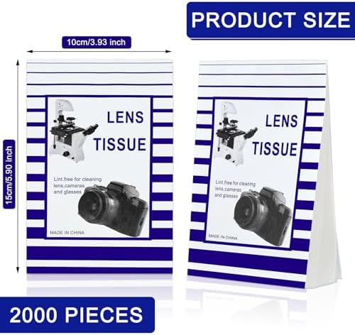 Outus 1000 Pcs Lens Cleaning Paper with 2 Cloths Camera Optics Wipe Booklet - Image 3