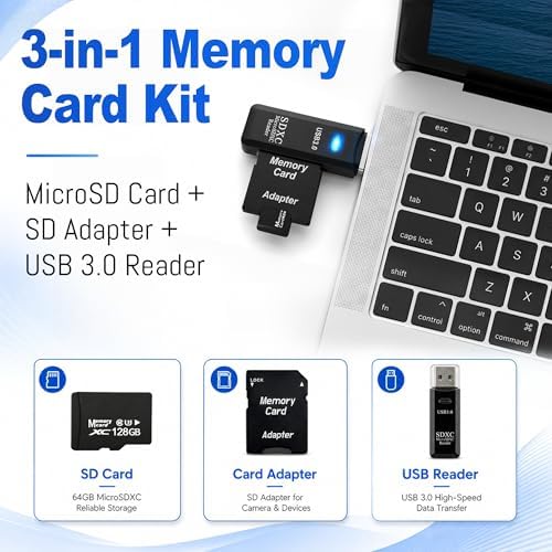 128GB Micro SD Card for Dashcam & Security Camera U3 V30 A1 - Image 2