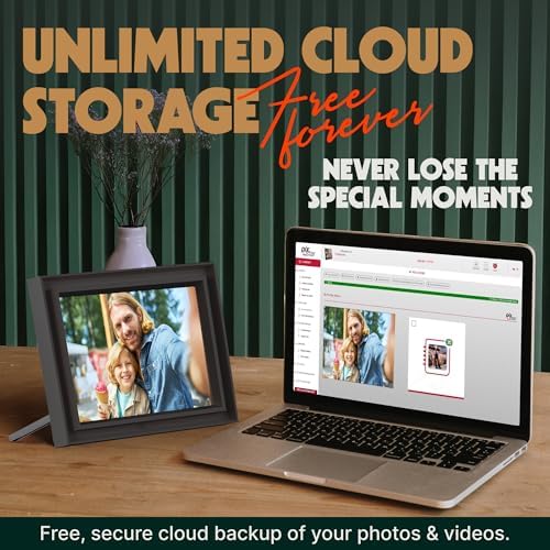 Pix-Star LUX 10.4'' Wi-Fi Digital Picture Frame – Unlimited Cloud Storage, Easy App Sharing, 40,000+ Pictures, No-Glare Display, Motion Sensor, Email/App/USB/SD - 10 inch - Image 4
