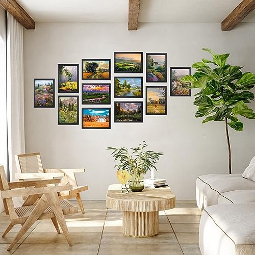 Giftgarden A4 Picture Frame Black Set of 12, Multi 8.3x11.7 Inches Photo Frames Bulk for Wall or Tabletop Display - Image 4