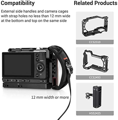 SmallRig Camera Cage Wrist Strap, Universal Quick Adjustable Secure Grip Camera Cage Handle Hand Wrist Strap PAC2456 - Image 2