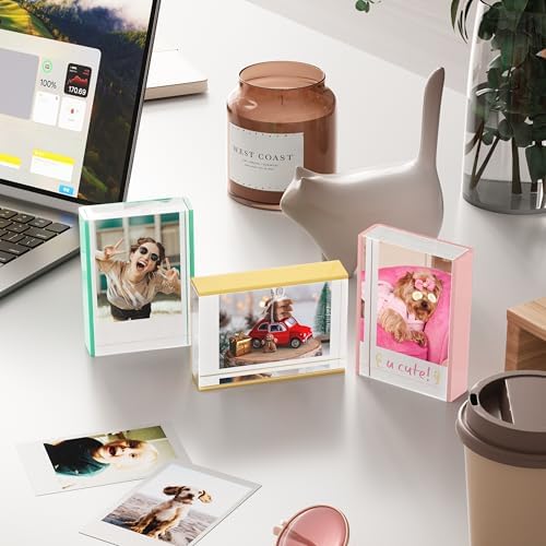 WINKINE Instax Mini Frames, Polaroid Frame for Fujifilm Instax Mini Film, 2x3 Small Picture Frames for Desktop, Polaroid Photo Frame, Small Size Wallet Picture Holder - Image 3