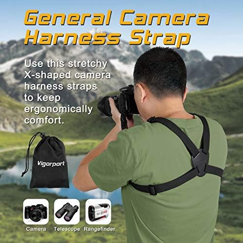 Vigorport Camera Strap, Cross Shoulder Straps, Quick Release Chest Harness - Image 5
