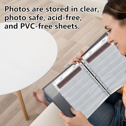 eTone Archival Storage Sheets 135 35mm Negative Page Preservers Sleeves with Film Album Ring Binder (50x135) - Image 7