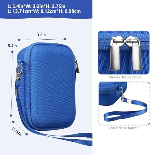 Hard Travel Case for Sony ZV-1, ZV-1F, ZV-1 II Digital Camera, Blue - Image 3