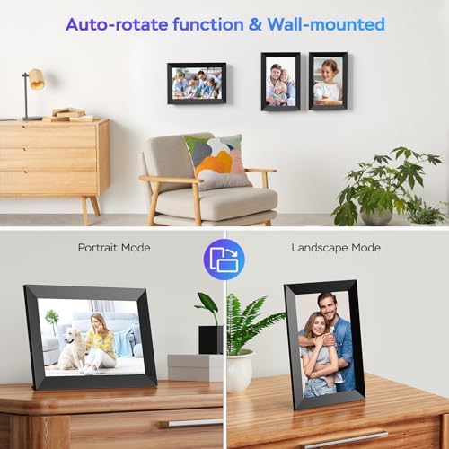 Uhale Digital Picture Frame WiFi 10.1 inch HD IPS Touch Screen Electronic Picture Frame Slideshow Smart Loop Digital Photo Frame with APP & SD Card Slot to Load Photos & Videos from Your Phone - Image 6