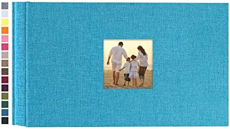 potricher Photo Album 4x6 Pictures, 100 Pockets, Linen Cover, Blue by potricher